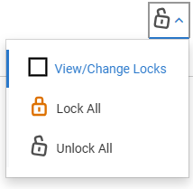 Lock menu in the student record expanded to show all options