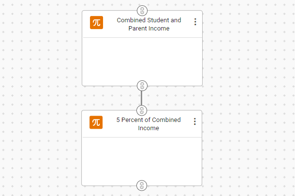 Custom proces with two calculation functions chained together