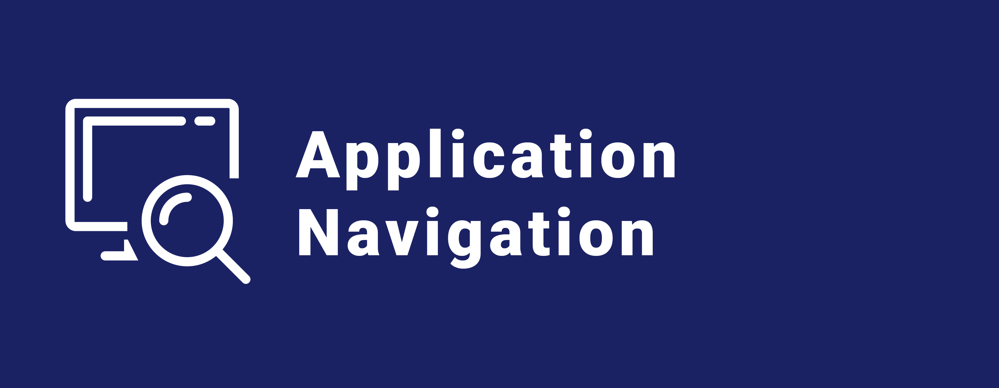 Application Navigation